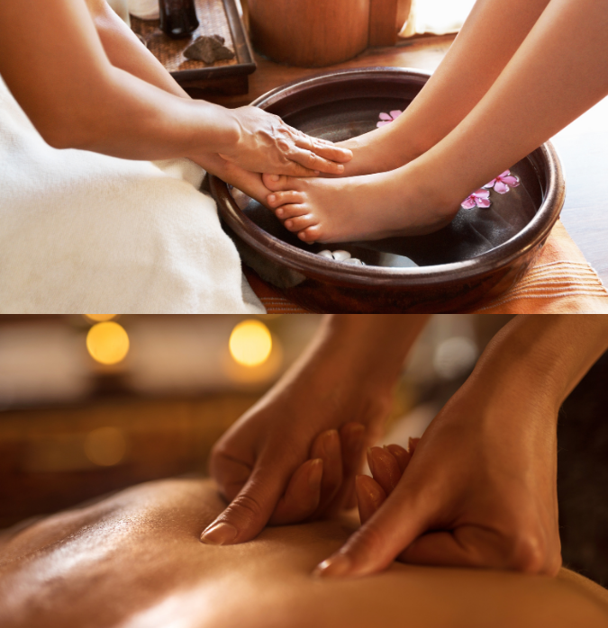 賽前腳底按摩 × 賽後全身精油SPA